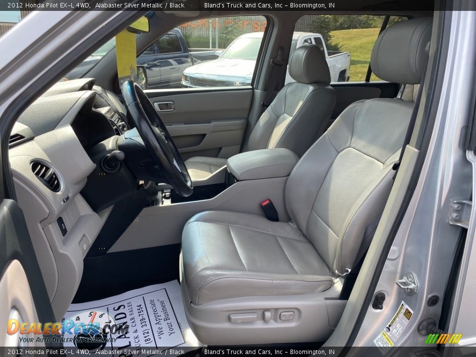 2012 Honda Pilot EX-L 4WD Alabaster Silver Metallic / Black Photo #14