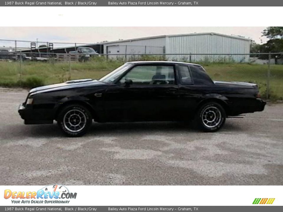 1987 Buick Regal Grand National Black / Black/Gray Photo #2