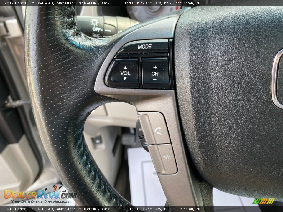2012 Honda Pilot EX-L 4WD Alabaster Silver Metallic / Black Photo #18