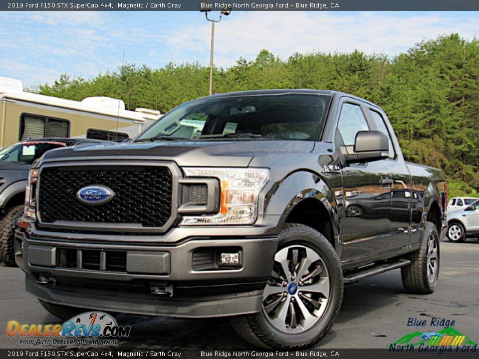 2019 Ford F150 STX SuperCab 4x4 Magnetic / Earth Gray Photo #1