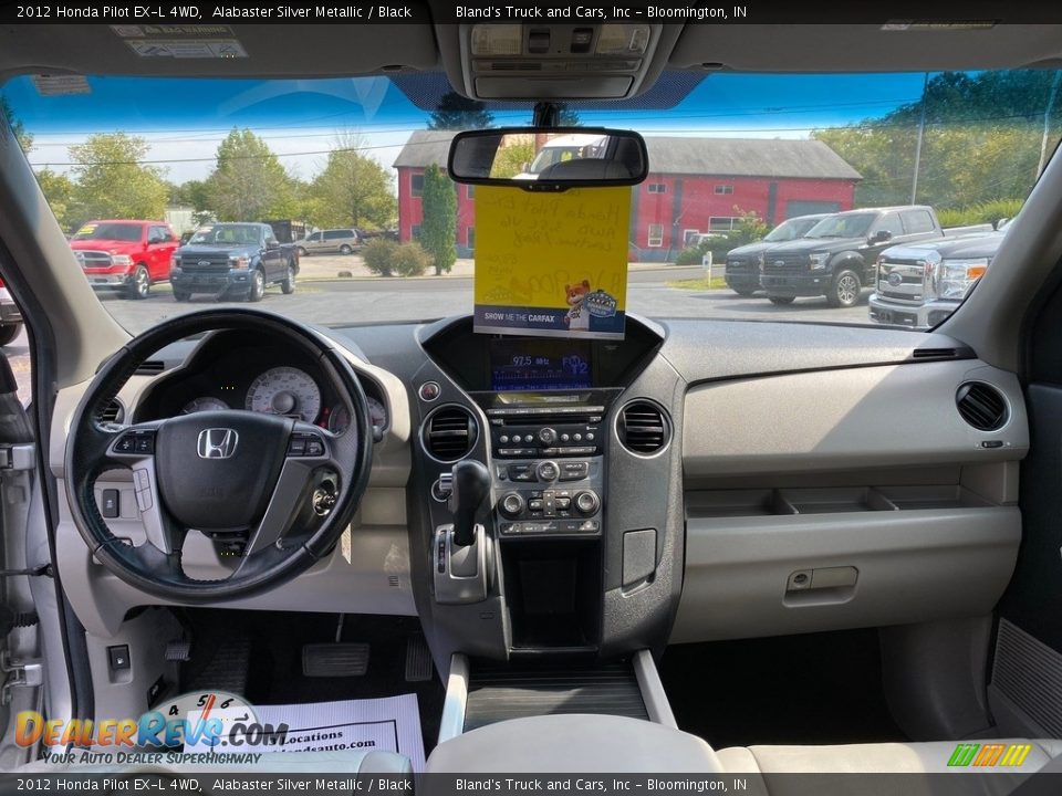 2012 Honda Pilot EX-L 4WD Alabaster Silver Metallic / Black Photo #23