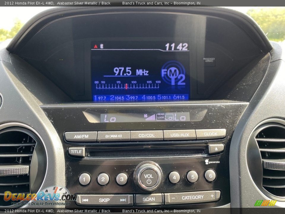 2012 Honda Pilot EX-L 4WD Alabaster Silver Metallic / Black Photo #25