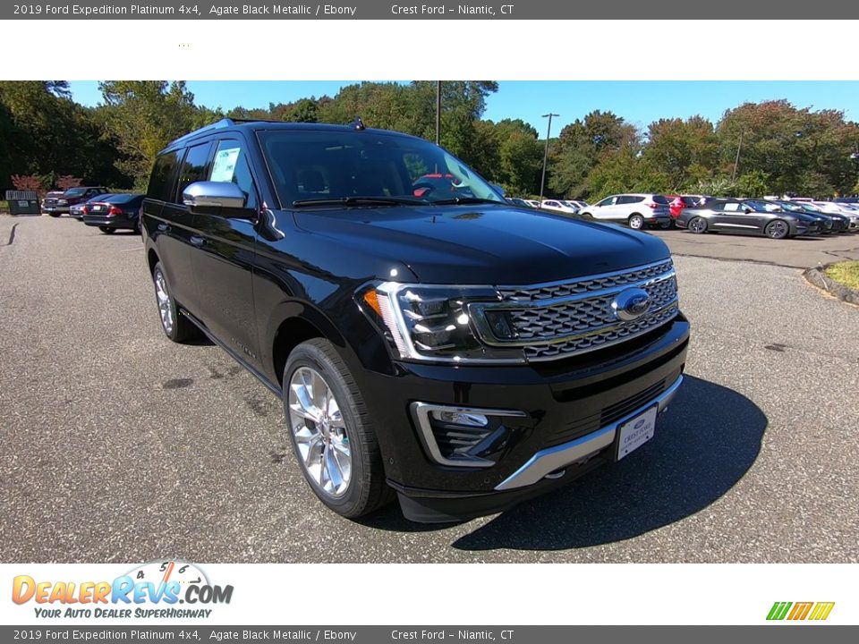 2019 Ford Expedition Platinum 4x4 Agate Black Metallic / Ebony Photo #1