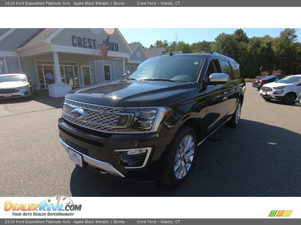 2019 Ford Expedition Platinum 4x4 Agate Black Metallic / Ebony Photo #3