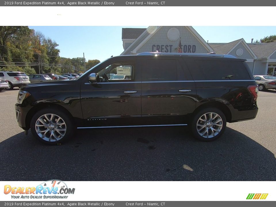 2019 Ford Expedition Platinum 4x4 Agate Black Metallic / Ebony Photo #4
