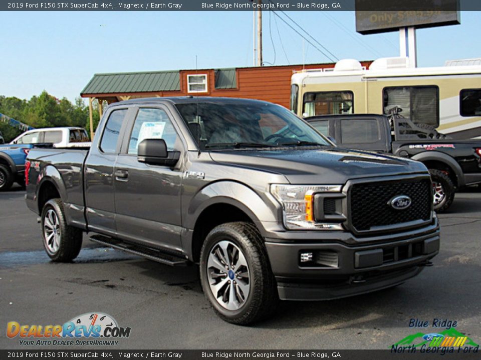 2019 Ford F150 STX SuperCab 4x4 Magnetic / Earth Gray Photo #7