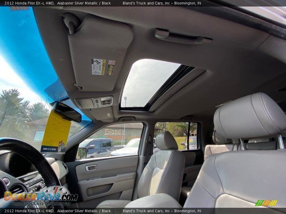 2012 Honda Pilot EX-L 4WD Alabaster Silver Metallic / Black Photo #31