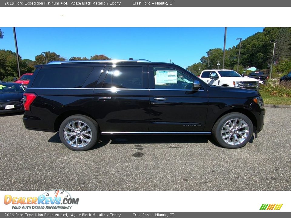 2019 Ford Expedition Platinum 4x4 Agate Black Metallic / Ebony Photo #8