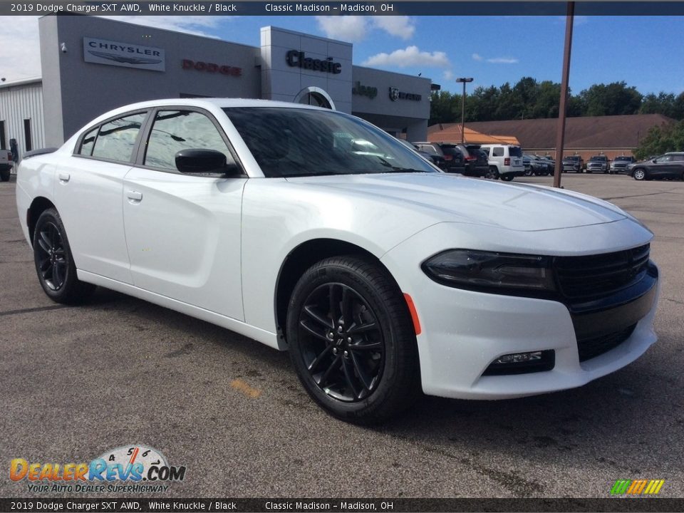 2019 Dodge Charger SXT AWD White Knuckle / Black Photo #1