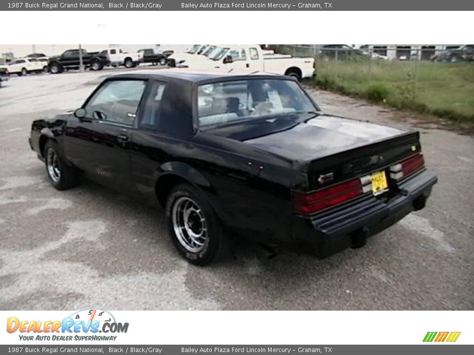 1987 Buick Regal Grand National Black / Black/Gray Photo #4