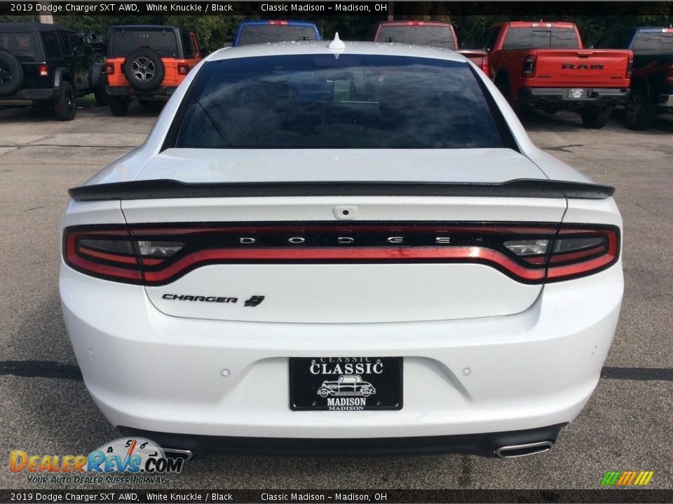 2019 Dodge Charger SXT AWD White Knuckle / Black Photo #8
