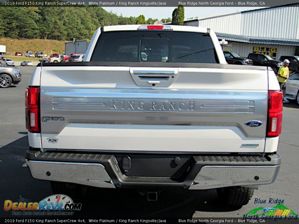 2019 Ford F150 King Ranch SuperCrew 4x4 White Platinum / King Ranch Kingsville/Java Photo #4