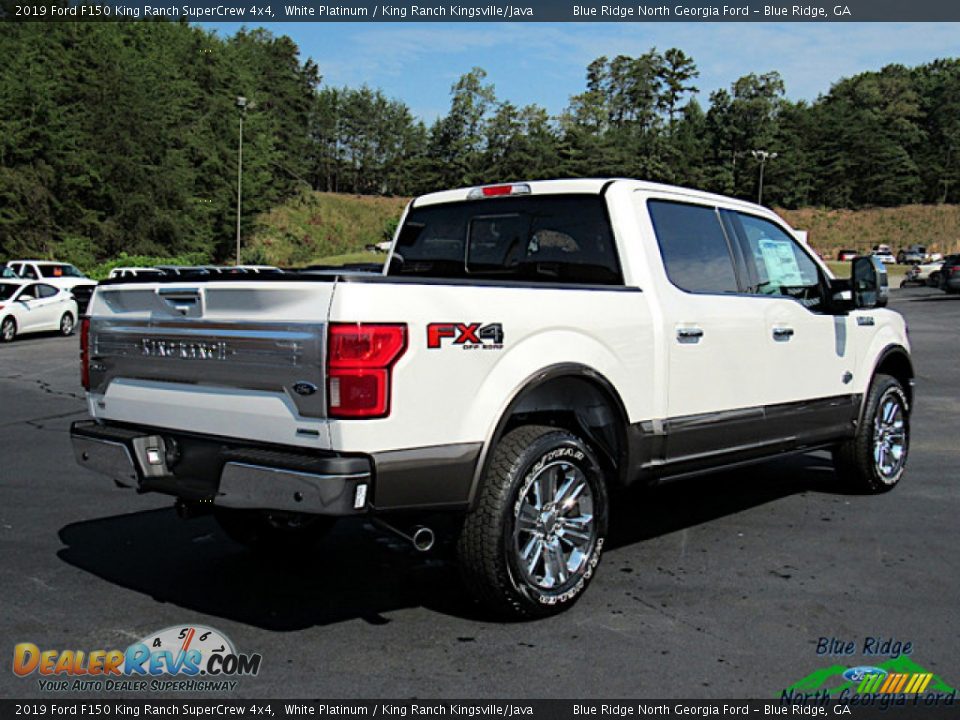 2019 Ford F150 King Ranch SuperCrew 4x4 White Platinum / King Ranch Kingsville/Java Photo #5