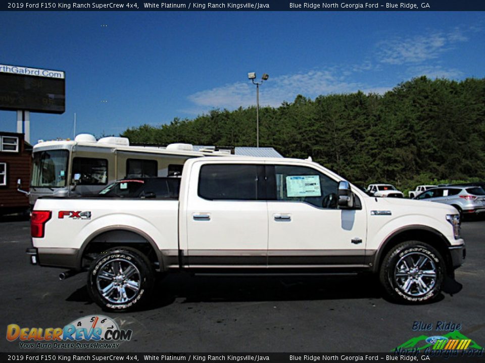 2019 Ford F150 King Ranch SuperCrew 4x4 White Platinum / King Ranch Kingsville/Java Photo #6