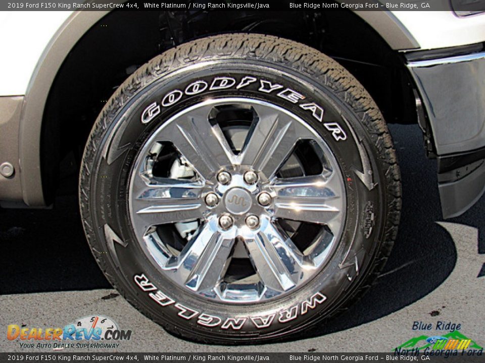 2019 Ford F150 King Ranch SuperCrew 4x4 White Platinum / King Ranch Kingsville/Java Photo #9