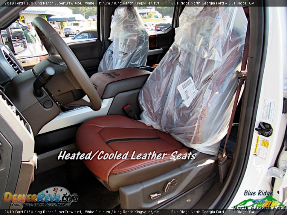 2019 Ford F150 King Ranch SuperCrew 4x4 White Platinum / King Ranch Kingsville/Java Photo #10