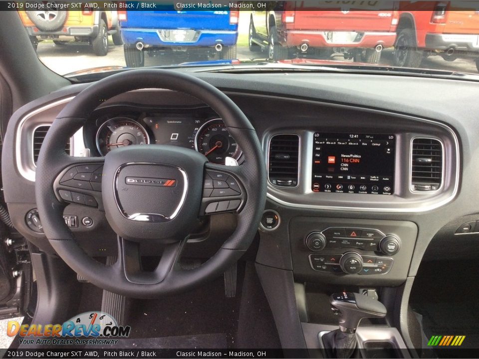 2019 Dodge Charger SXT AWD Pitch Black / Black Photo #3