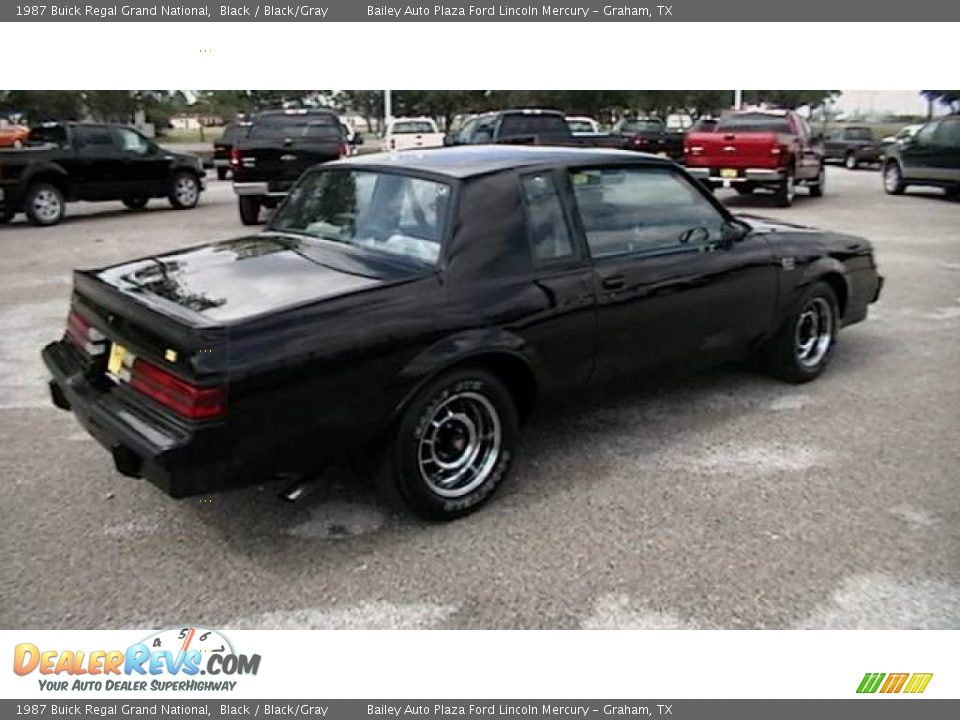 1987 Buick Regal Grand National Black / Black/Gray Photo #5