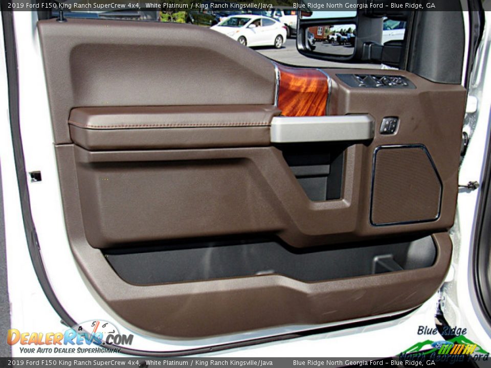 2019 Ford F150 King Ranch SuperCrew 4x4 White Platinum / King Ranch Kingsville/Java Photo #31