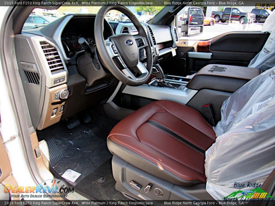 2019 Ford F150 King Ranch SuperCrew 4x4 White Platinum / King Ranch Kingsville/Java Photo #32