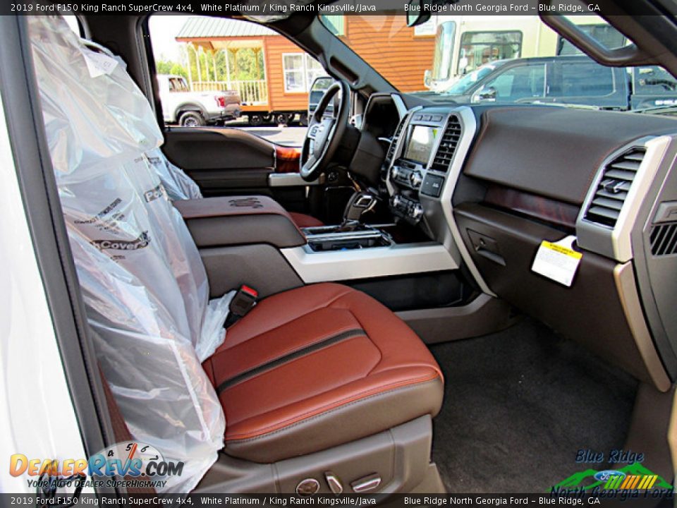 2019 Ford F150 King Ranch SuperCrew 4x4 White Platinum / King Ranch Kingsville/Java Photo #33