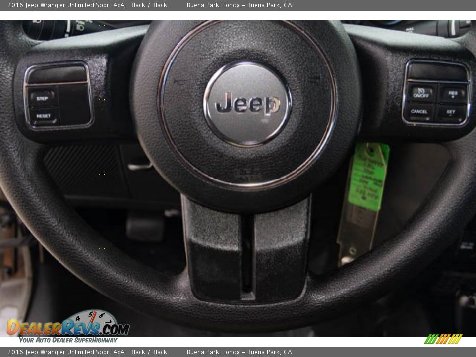 2016 Jeep Wrangler Unlimited Sport 4x4 Black / Black Photo #13