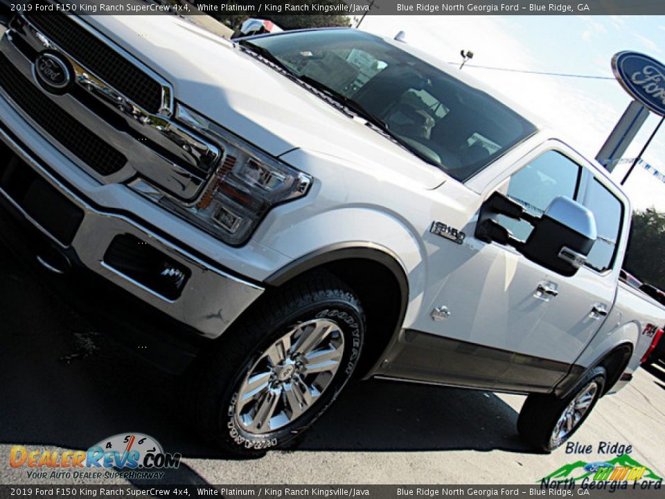 2019 Ford F150 King Ranch SuperCrew 4x4 White Platinum / King Ranch Kingsville/Java Photo #35