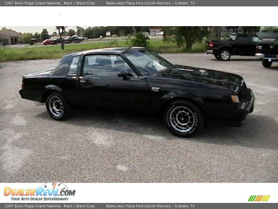 1987 Buick Regal Grand National Black / Black/Gray Photo #6