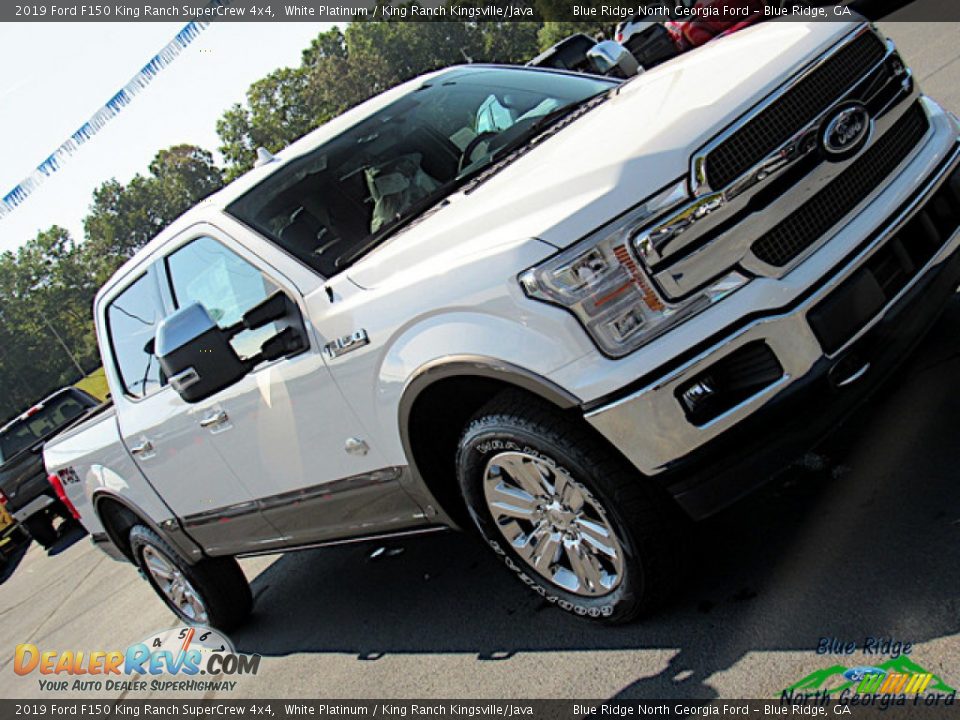 2019 Ford F150 King Ranch SuperCrew 4x4 White Platinum / King Ranch Kingsville/Java Photo #36