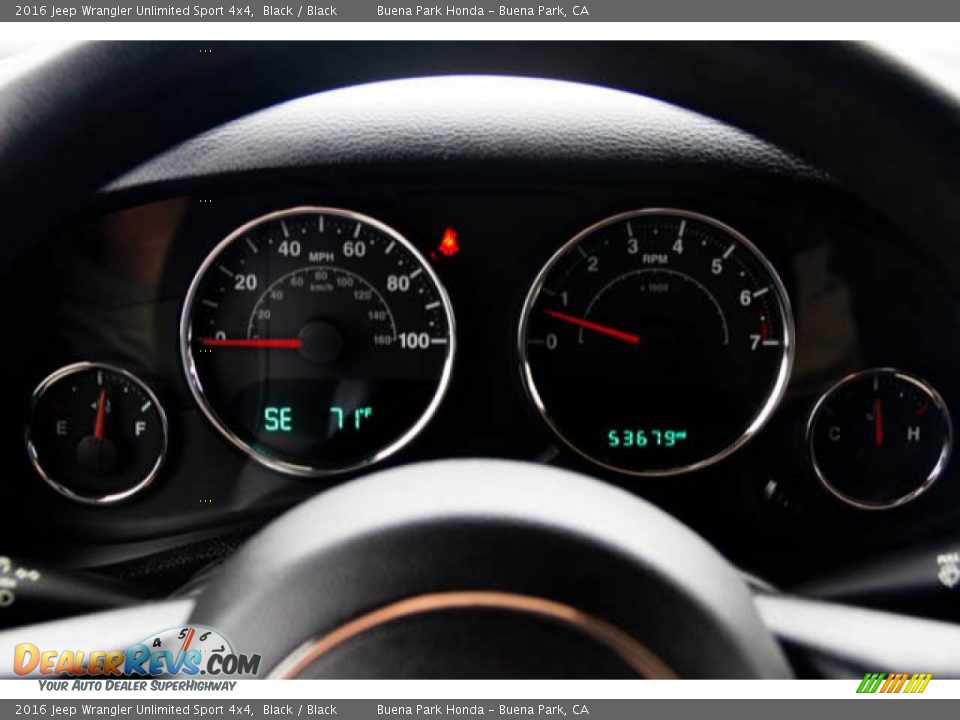 2016 Jeep Wrangler Unlimited Sport 4x4 Black / Black Photo #23