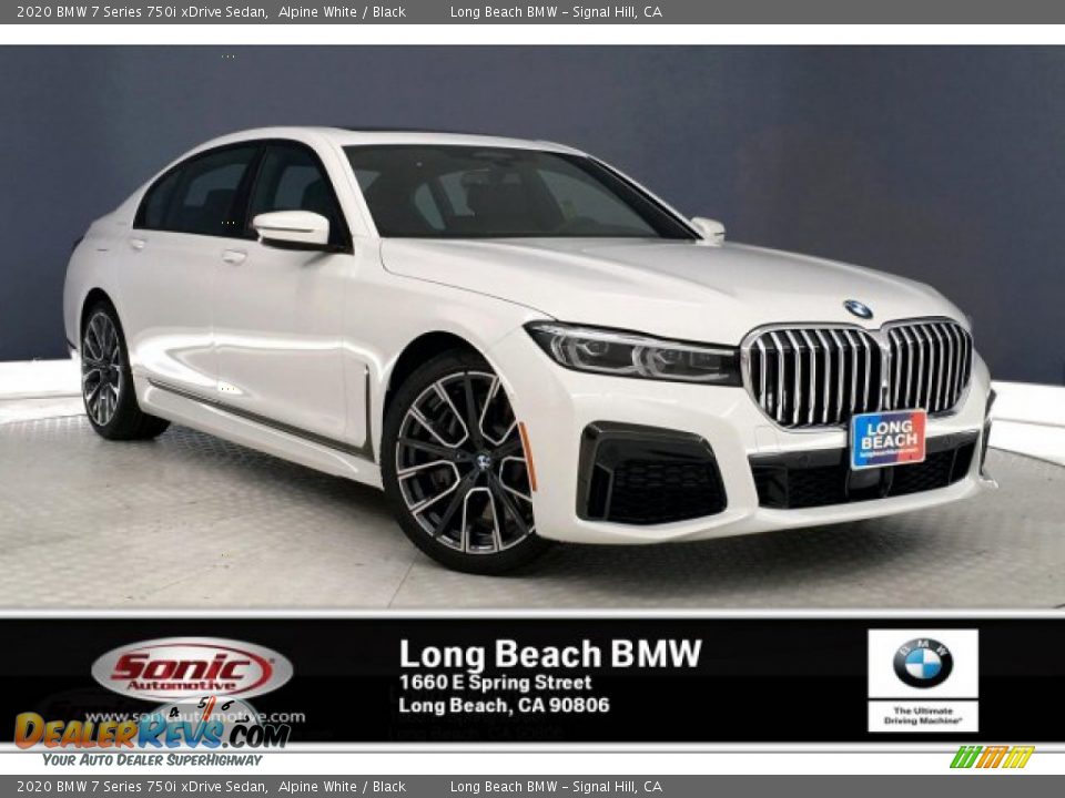 2020 BMW 7 Series 750i xDrive Sedan Alpine White / Black Photo #1