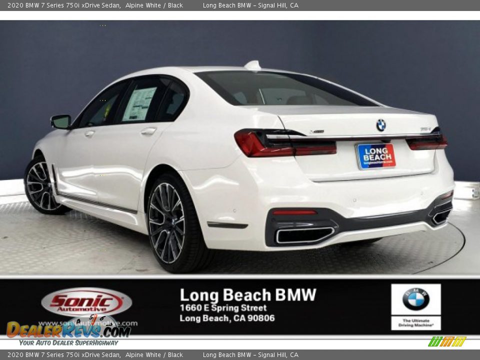 2020 BMW 7 Series 750i xDrive Sedan Alpine White / Black Photo #2