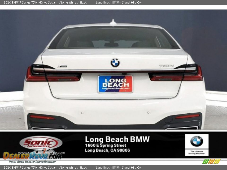 2020 BMW 7 Series 750i xDrive Sedan Alpine White / Black Photo #3