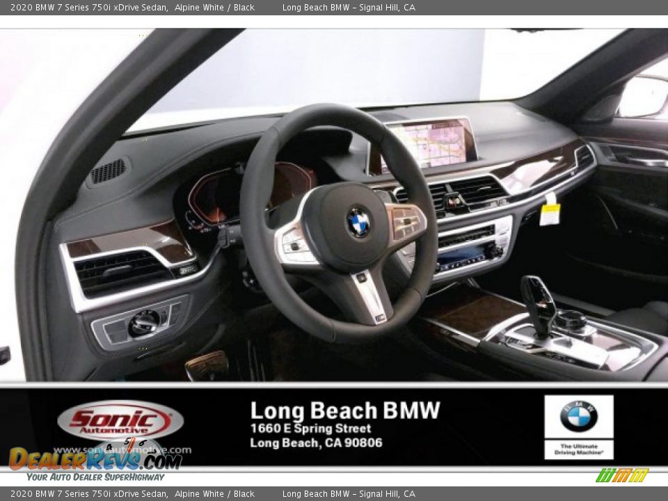 2020 BMW 7 Series 750i xDrive Sedan Alpine White / Black Photo #4