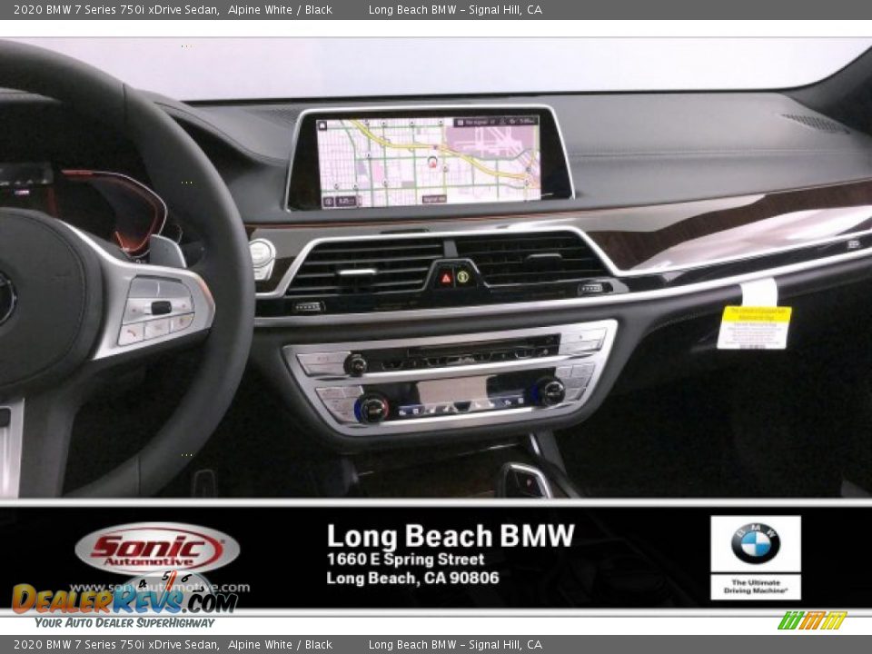 2020 BMW 7 Series 750i xDrive Sedan Alpine White / Black Photo #5