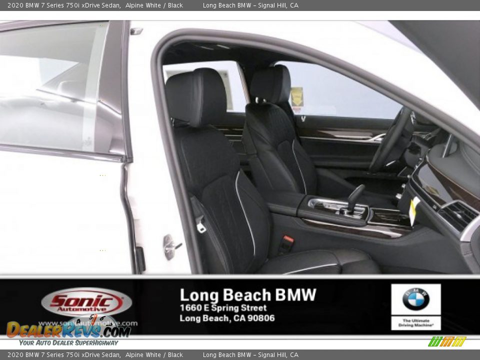 2020 BMW 7 Series 750i xDrive Sedan Alpine White / Black Photo #7