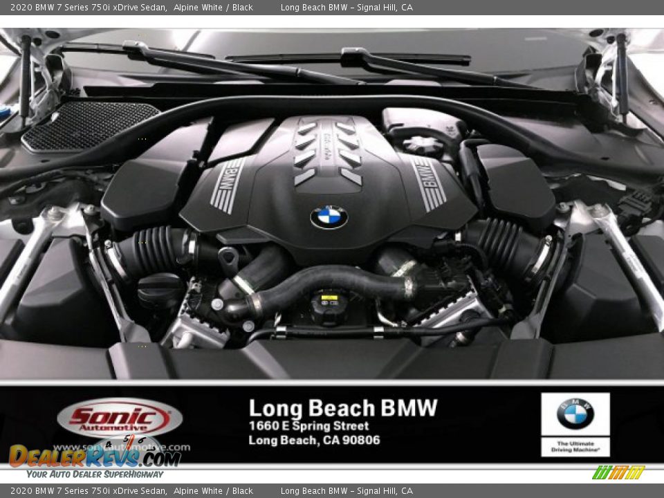 2020 BMW 7 Series 750i xDrive Sedan Alpine White / Black Photo #8