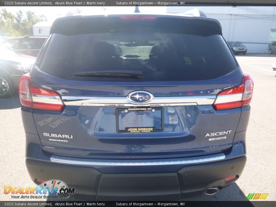 2020 Subaru Ascent Limited Abyss Blue Pearl / Warm Ivory Photo #5