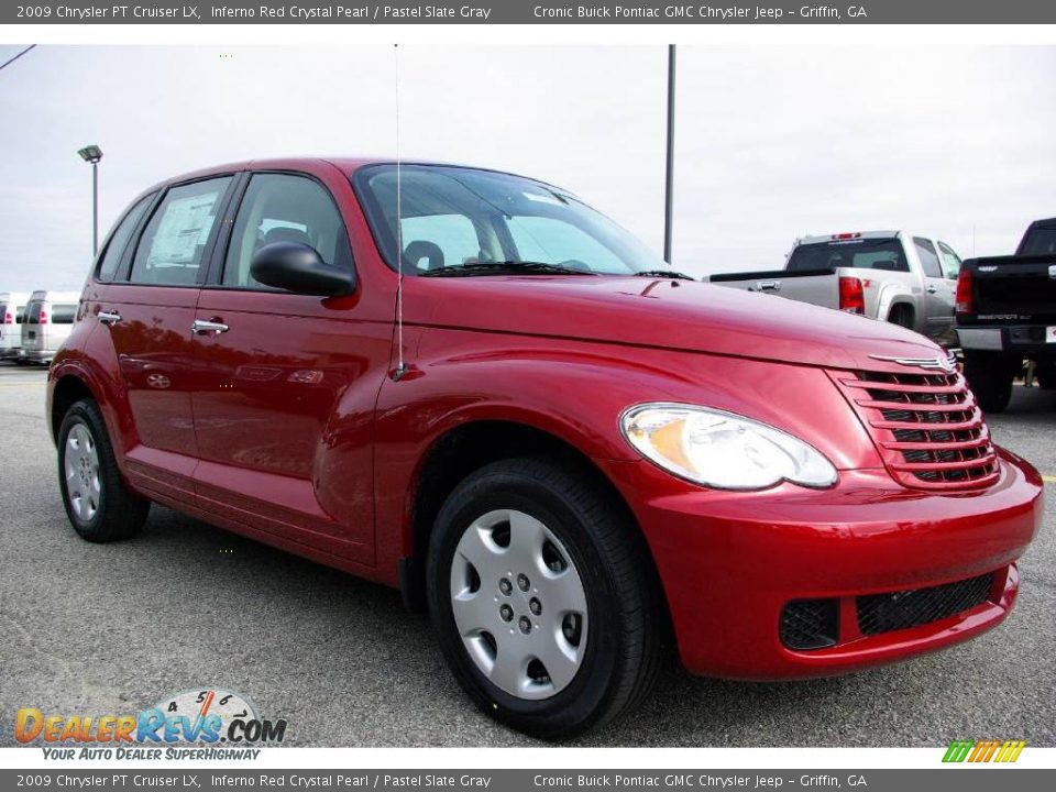 2009 Chrysler PT Cruiser LX Inferno Red Crystal Pearl / Pastel Slate Gray Photo #4