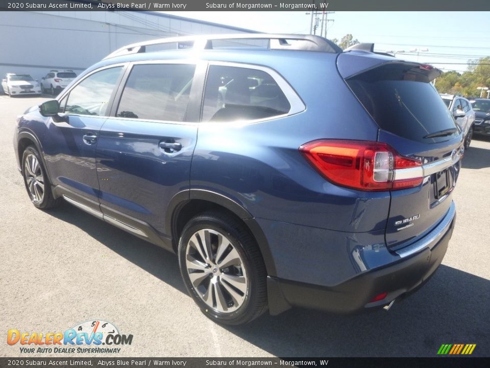 2020 Subaru Ascent Limited Abyss Blue Pearl / Warm Ivory Photo #6