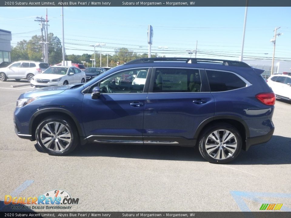 2020 Subaru Ascent Limited Abyss Blue Pearl / Warm Ivory Photo #7