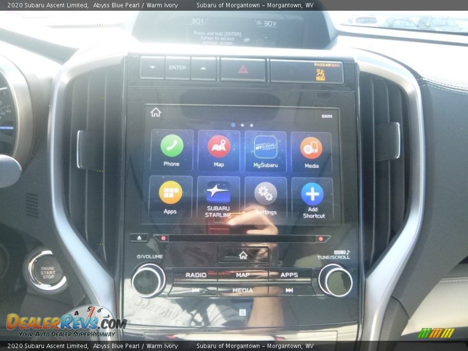 2020 Subaru Ascent Limited Abyss Blue Pearl / Warm Ivory Photo #17