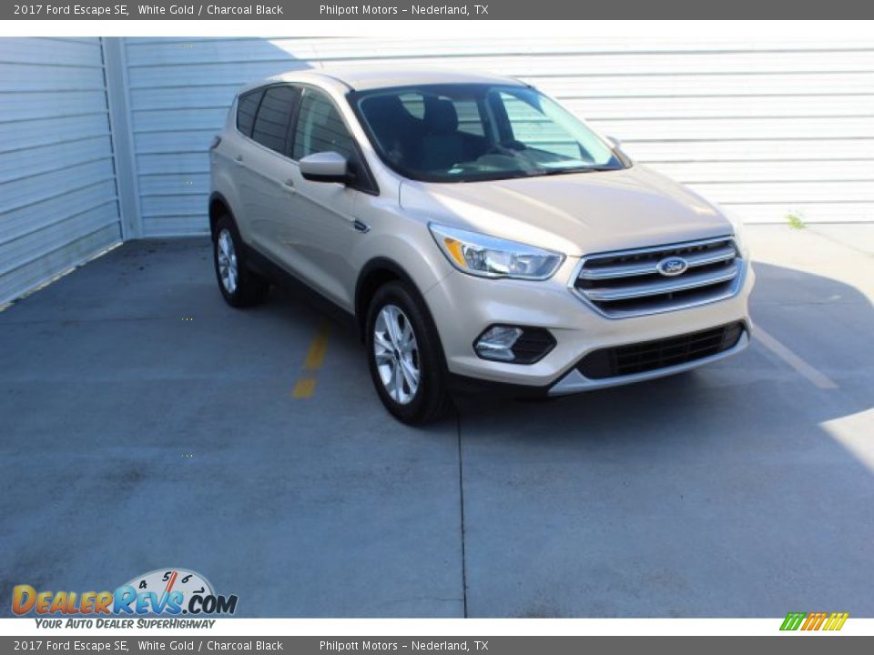 2017 Ford Escape SE White Gold / Charcoal Black Photo #2