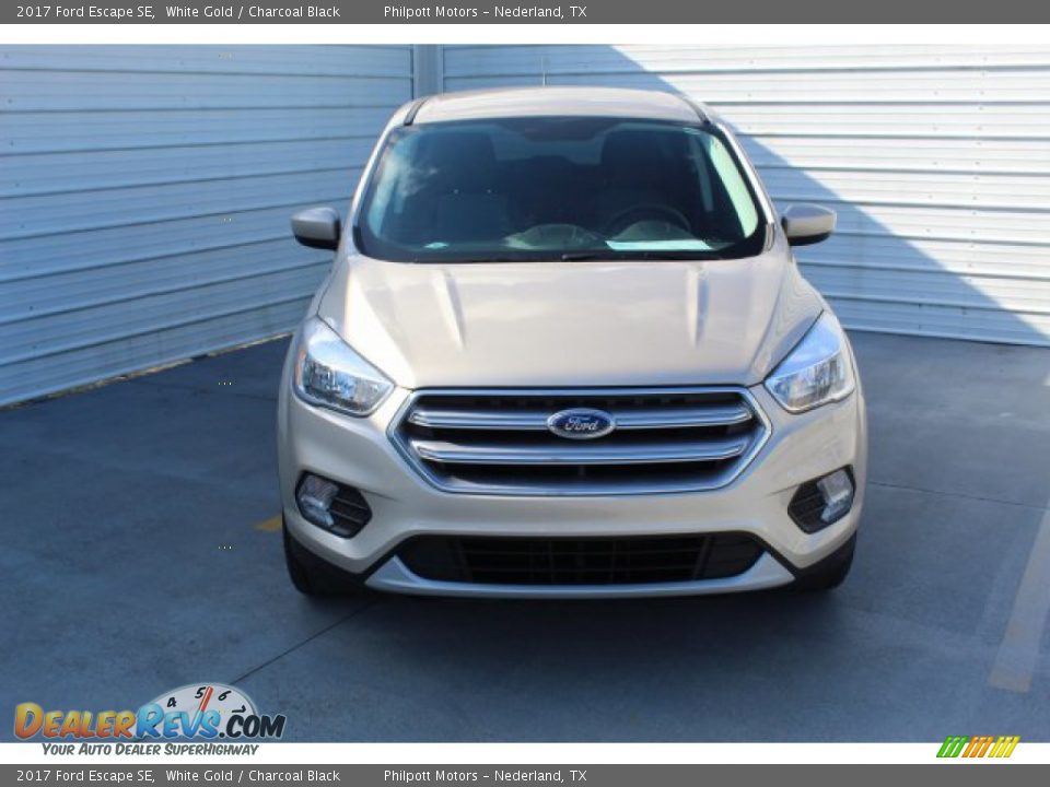 2017 Ford Escape SE White Gold / Charcoal Black Photo #3
