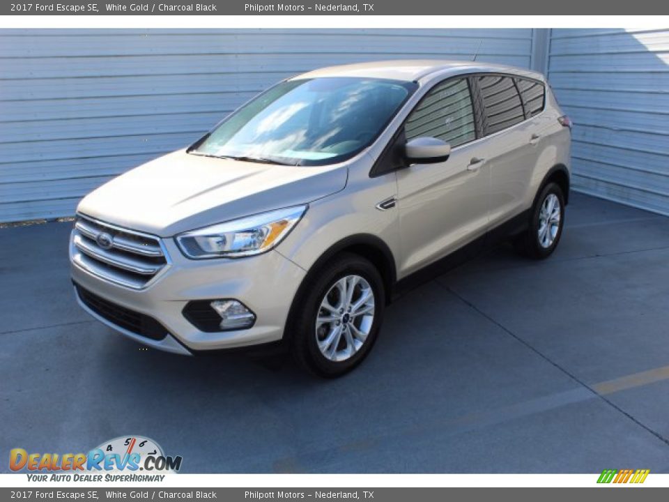 2017 Ford Escape SE White Gold / Charcoal Black Photo #4