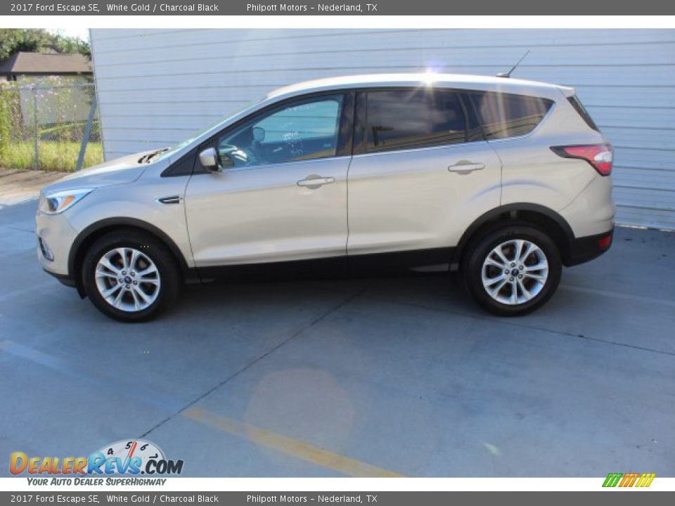 2017 Ford Escape SE White Gold / Charcoal Black Photo #6