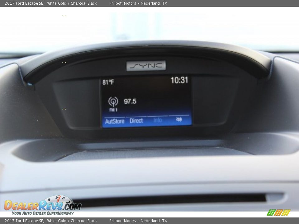 2017 Ford Escape SE White Gold / Charcoal Black Photo #16