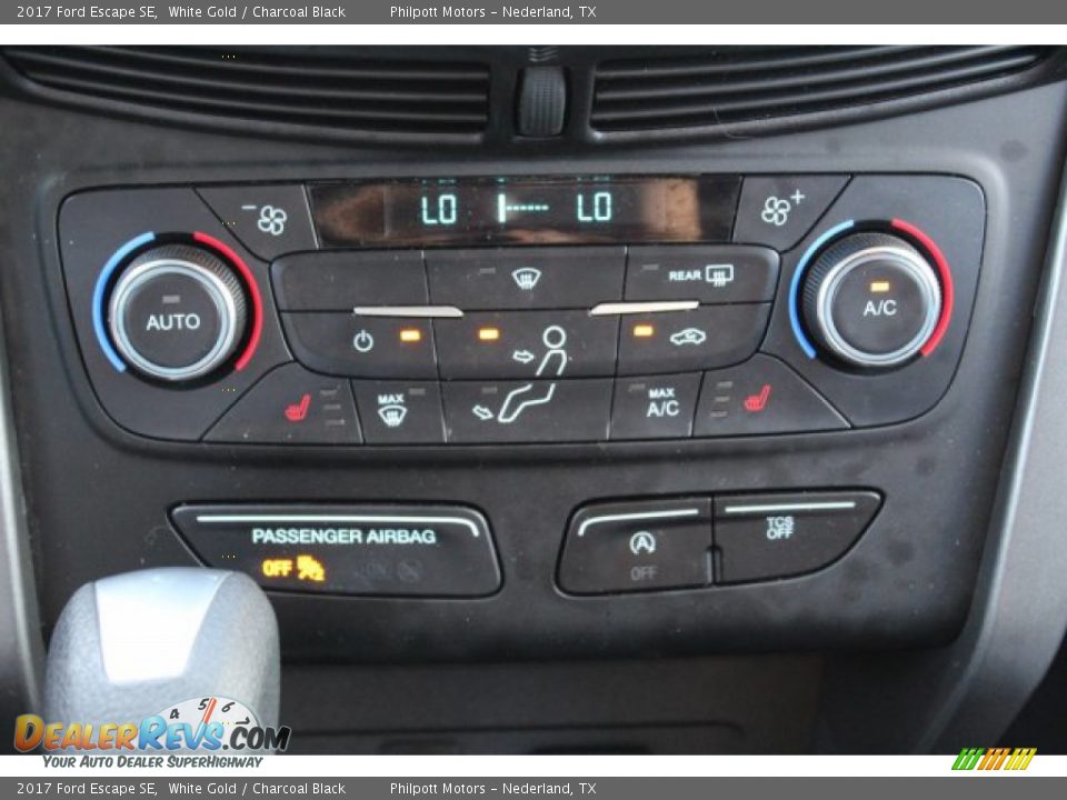 2017 Ford Escape SE White Gold / Charcoal Black Photo #18