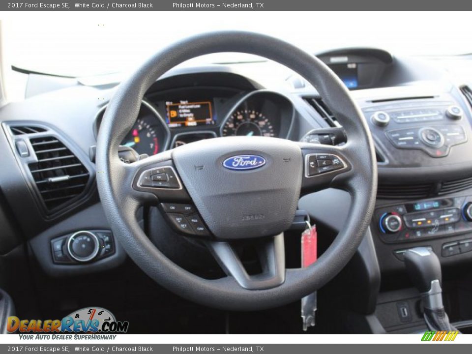 2017 Ford Escape SE White Gold / Charcoal Black Photo #23