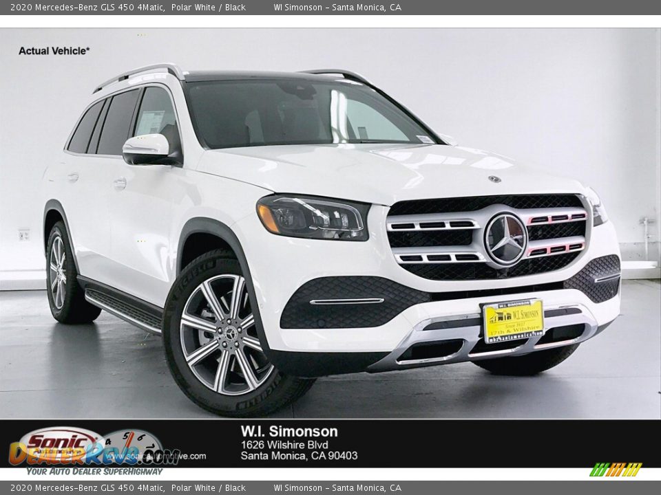 2020 Mercedes-Benz GLS 450 4Matic Polar White / Black Photo #1